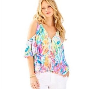 Lilly Pulitzer Sparkling Sands Bellamie Top XXS